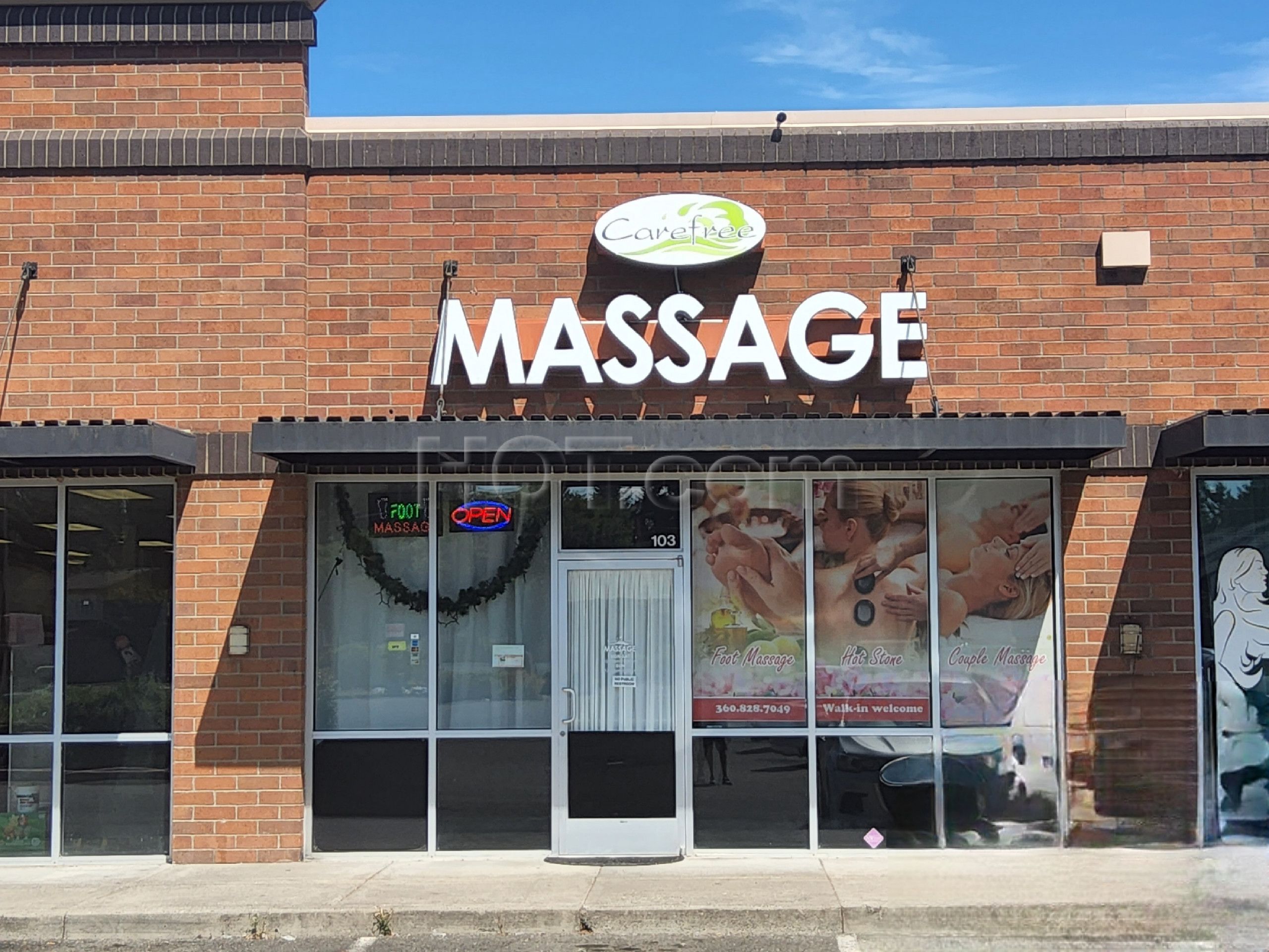 Vancouver, Washington Carefree Massage