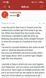 Escorts Barrie, Ontario STAR FOXX