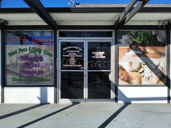 Massage Parlors Orange, California Total Face and Body Care