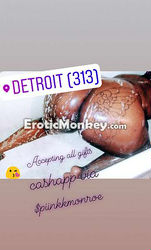 Escorts Detroit, Michigan Pinkkmonroe