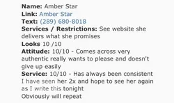 Escorts Burlington, Ontario JADE AMBER STAR