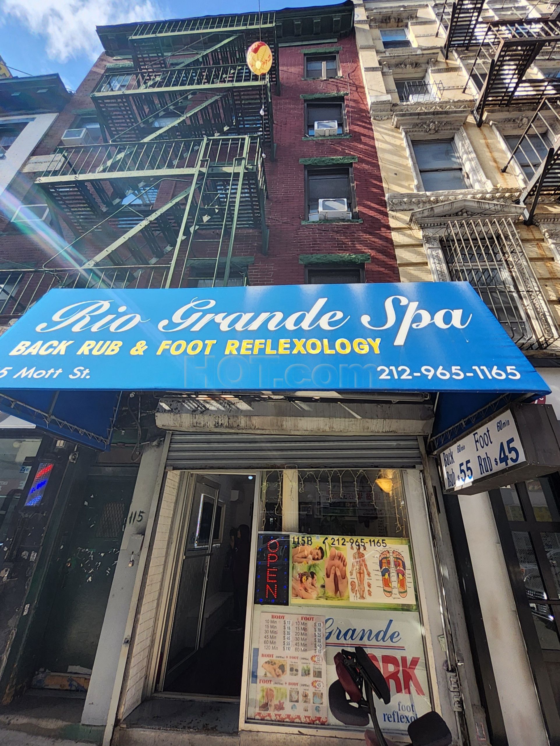 New York City, New York Rio Grande Foot & Back Massage